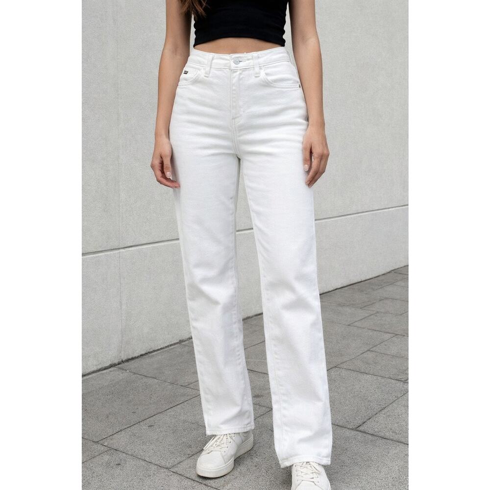 KanCan Women's White Skinny Jeans High Rise Stretch Denim 7/27